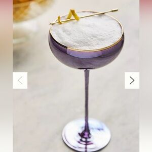 Anthropologie Alta Coupe Glasses Set of 2